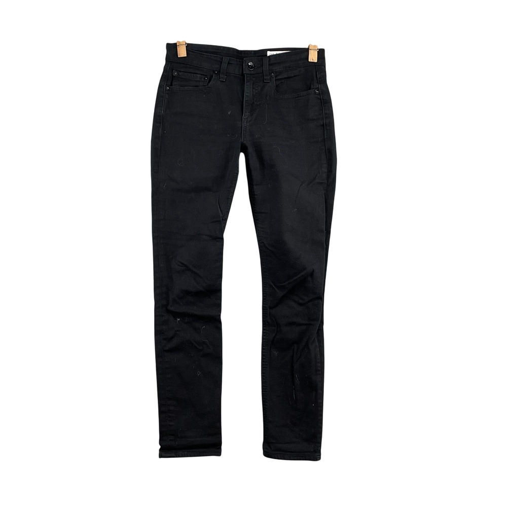 Rag & Bone Skinny Jeans Mens 28X26 No Fade Black Academia Preppy Travel Goth